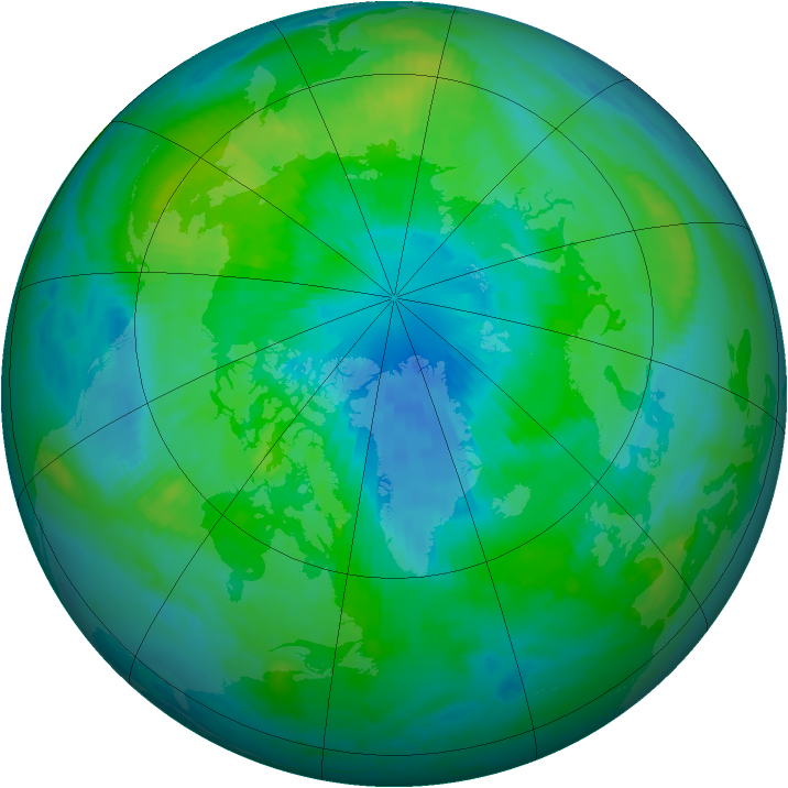 Arctic ozone map for 26 September 1998